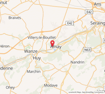 Map of Amay, Wallonia
