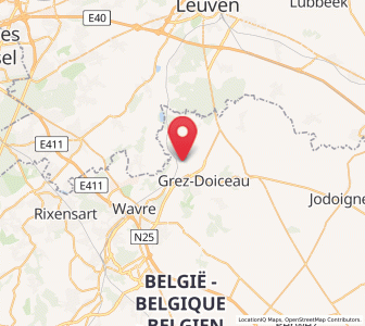Map of Archennes, Wallonia
