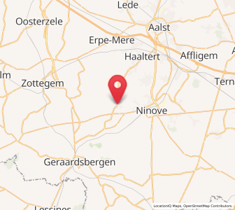 Map of Aspelare, Flanders
