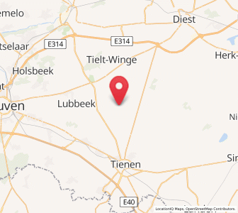 Map of Attenrode, Flanders