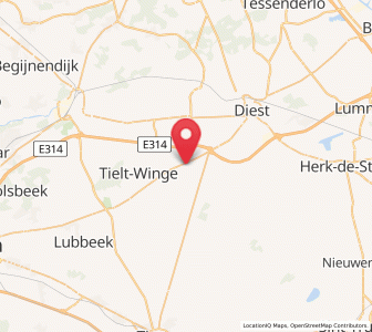Map of Bekkevoort, Flanders