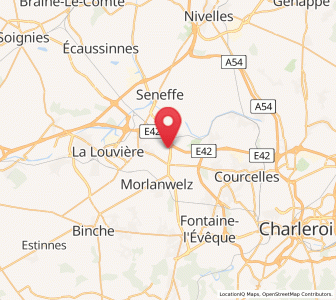 Map of Bellecourt, Wallonia