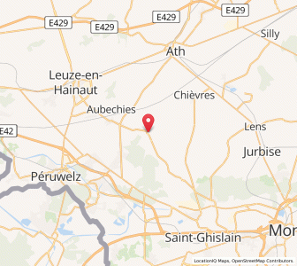 Map of Beloeil, Wallonia