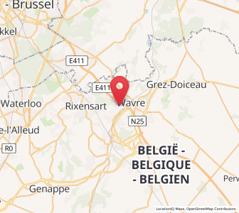 Map of Bierges, Wallonia