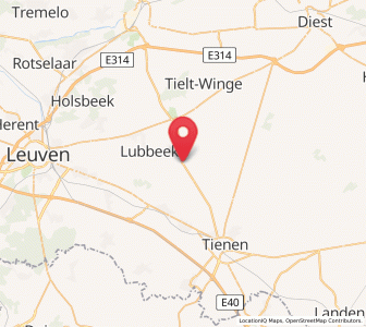 Map of Binkom, Flanders