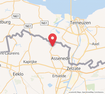 Map of Boekhoute, Flanders