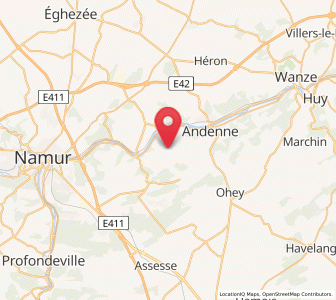 Map of Bonneville, Wallonia