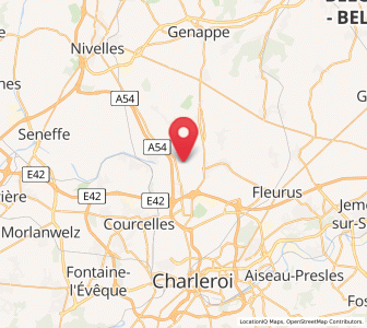 Map of Brunehault, Wallonia