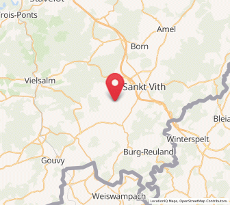 Map of Crombach, Wallonia