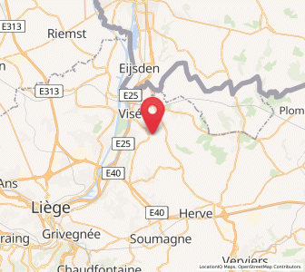 Map of Dalhem, Wallonia