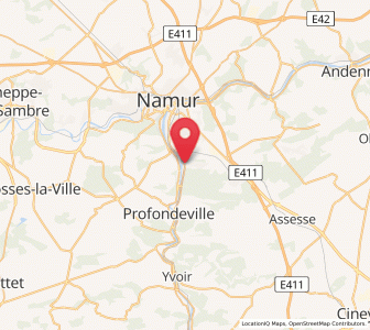 Map of Dave, Wallonia