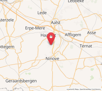 Map of Denderhoutem, Flanders