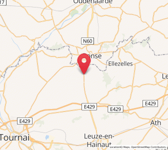 Map of Dergneau, Wallonia
