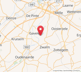 Map of Dikkelvenne, Flanders
