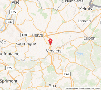 Map of Dison, Wallonia