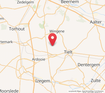 Map of Egem, Flanders