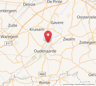 Map of Eine, Flanders