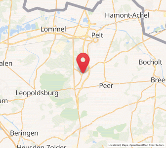 Map of Eksel, Flanders