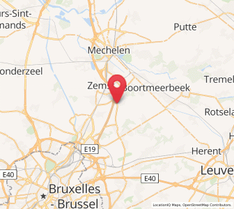 Map of Elewijt, Flanders