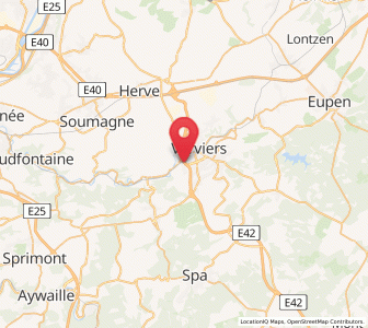 Map of Ensival, Wallonia