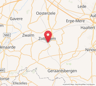 Map of Erwetegem, Flanders