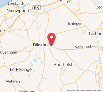 Map of Esen, Flanders