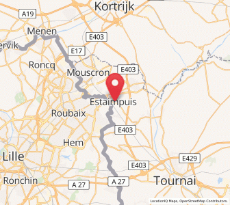 Map of Estaimpuis, Wallonia