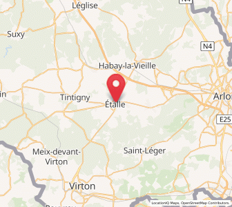 Map of Étalle, Wallonia