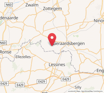 Map of Everbeek, Flanders