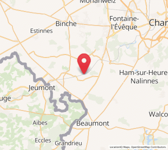 Map of Fontaine-Valmont, Wallonia