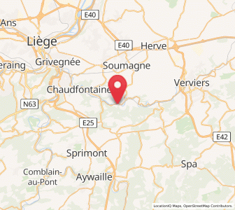 Map of Fraipont, Wallonia