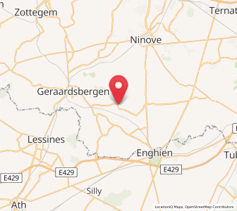 Map of Galmaarden, Flanders