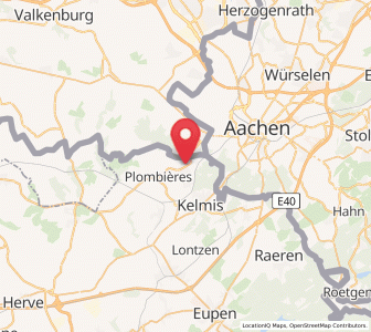 Map of Gemmenich, Wallonia