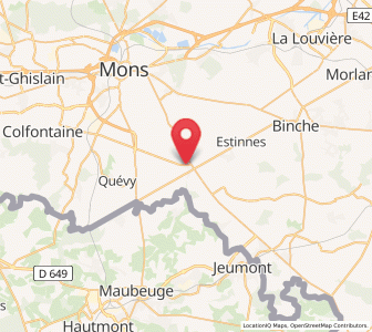Map of Givry, Wallonia