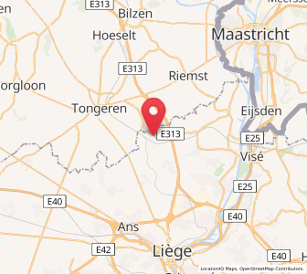 Map of Glons, Wallonia