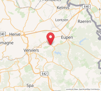 Map of Goé, Wallonia