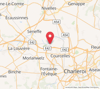 Map of Gouy-lez-Piéton, Wallonia