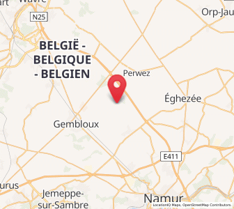 Map of Grand-Leez, Wallonia