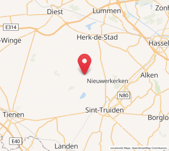 Map of Grazen, Flanders