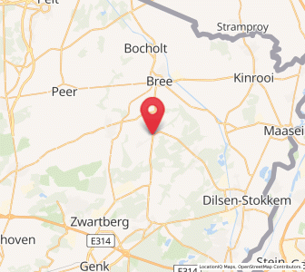 Map of Gruitrode, Flanders