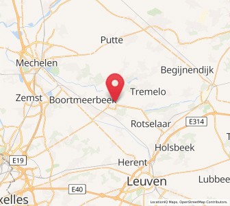 Map of Haacht, Flanders