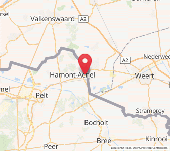 Map of Hamont, Flanders