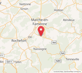 Map of Harsin, Wallonia