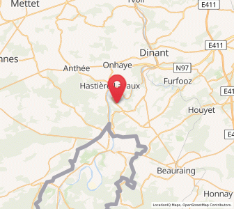 Map of Hastiere, Wallonia