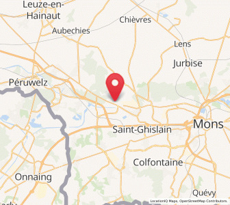 Map of Hautrage, Wallonia