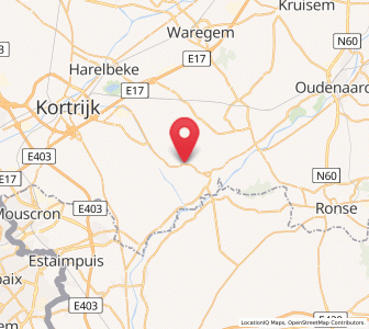 Map of Heestert, Flanders