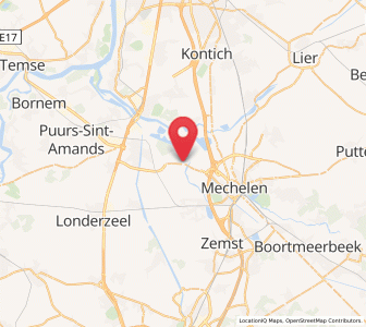 Map of Heffen, Flanders