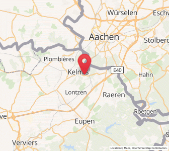 Map of Hergenrath, Wallonia