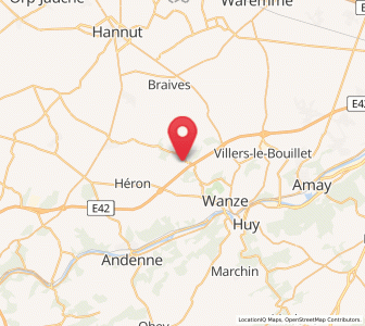 Map of Huccorgne, Wallonia