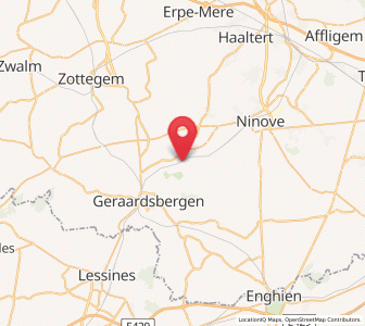 Map of Idegem, Flanders